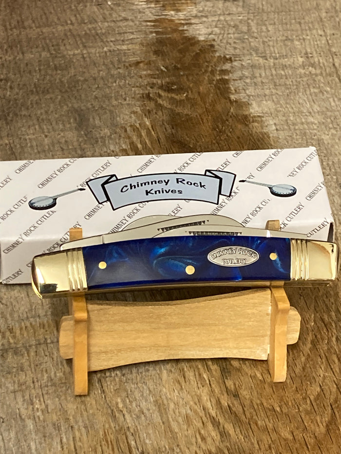 Chimney Rock Cutlery 4 Blade Congress Blue Pearl