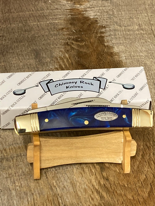 Chimney Rock Cutlery 4 Blade Congress Blue Pearl