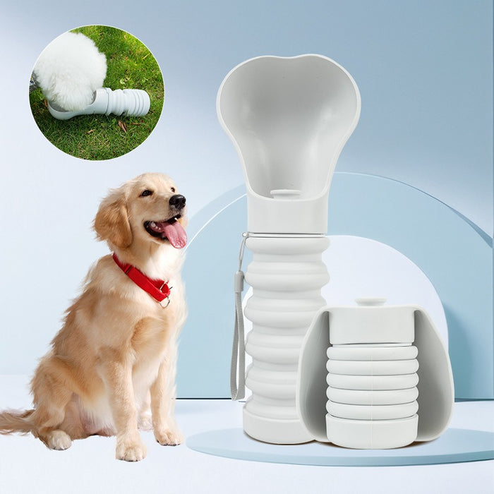 Collapsible Dog Water Bottle with Bowl - Portable Travel Water Dispenser