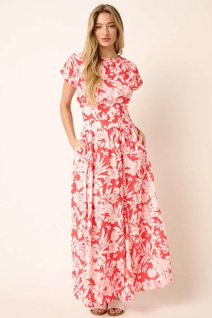 Hazel Blues® |  Mittoshop Tropical Print Top and Skirt Set