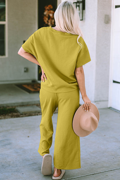 Hazel Blues® |  Short Sleeve Top and Pants Set