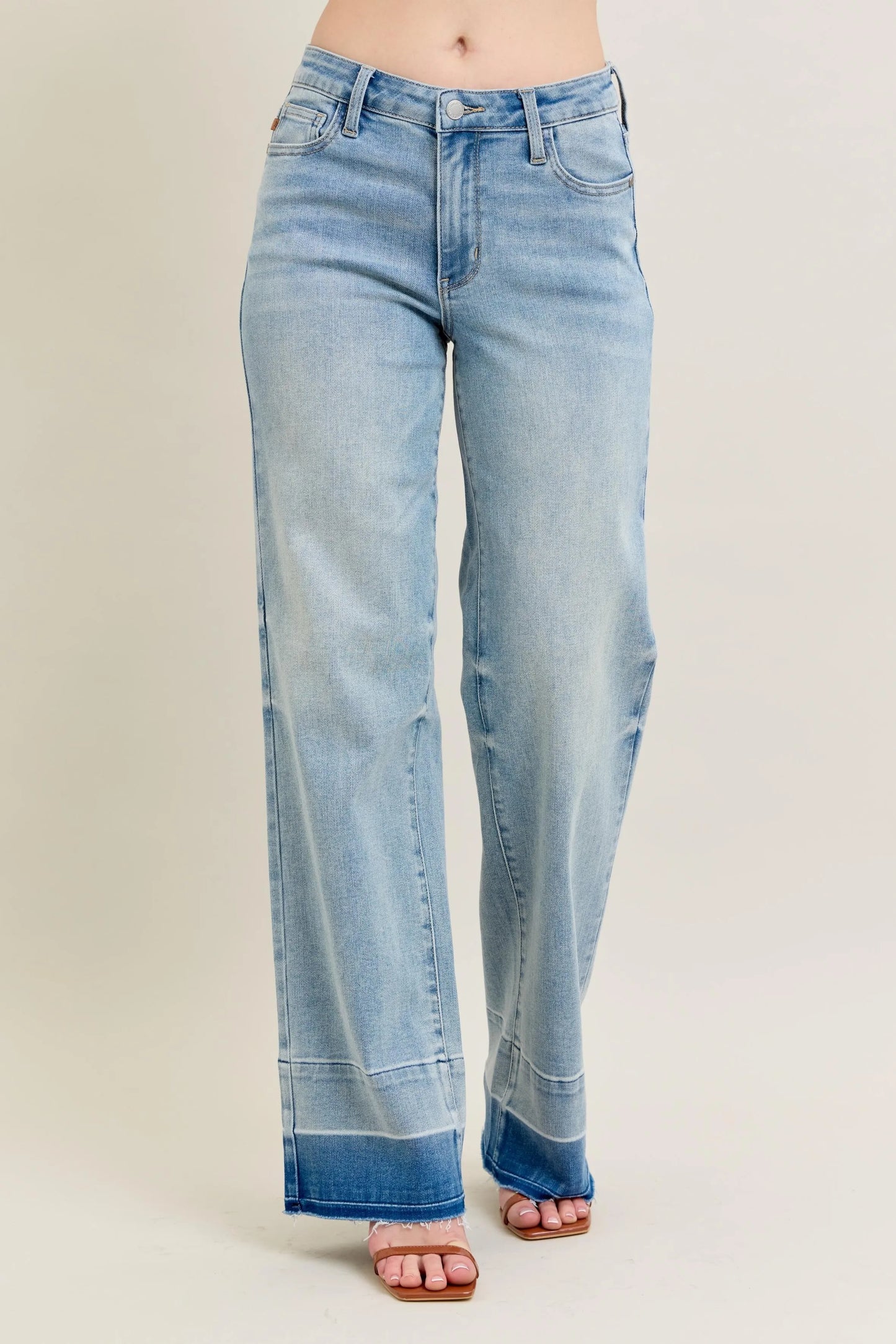 Hazel Blues® | Judy Blue Mr Release Hem Wide Leg Jeans