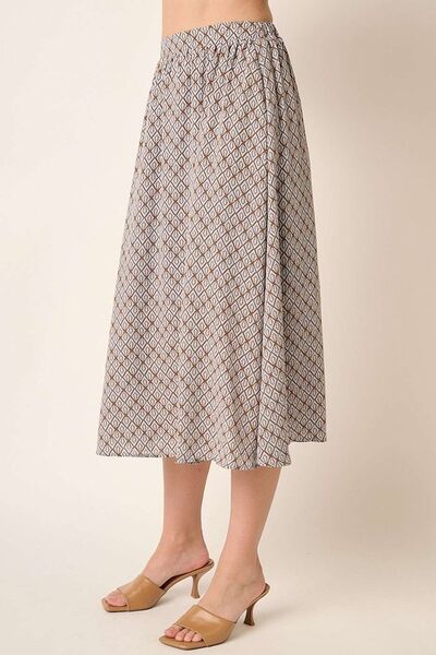Hazel Blues® |  Mittoshop Printed Midi Skirt