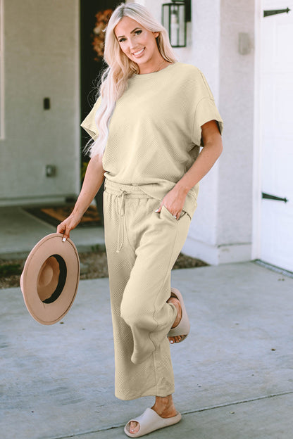 Hazel Blues® |  Short Sleeve Top and Pants Set