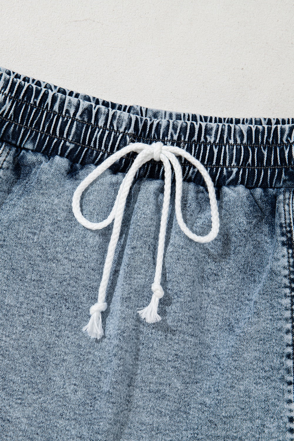 Hazel Blues® |  Drawstring High Waist Pocketed Denim Shorts