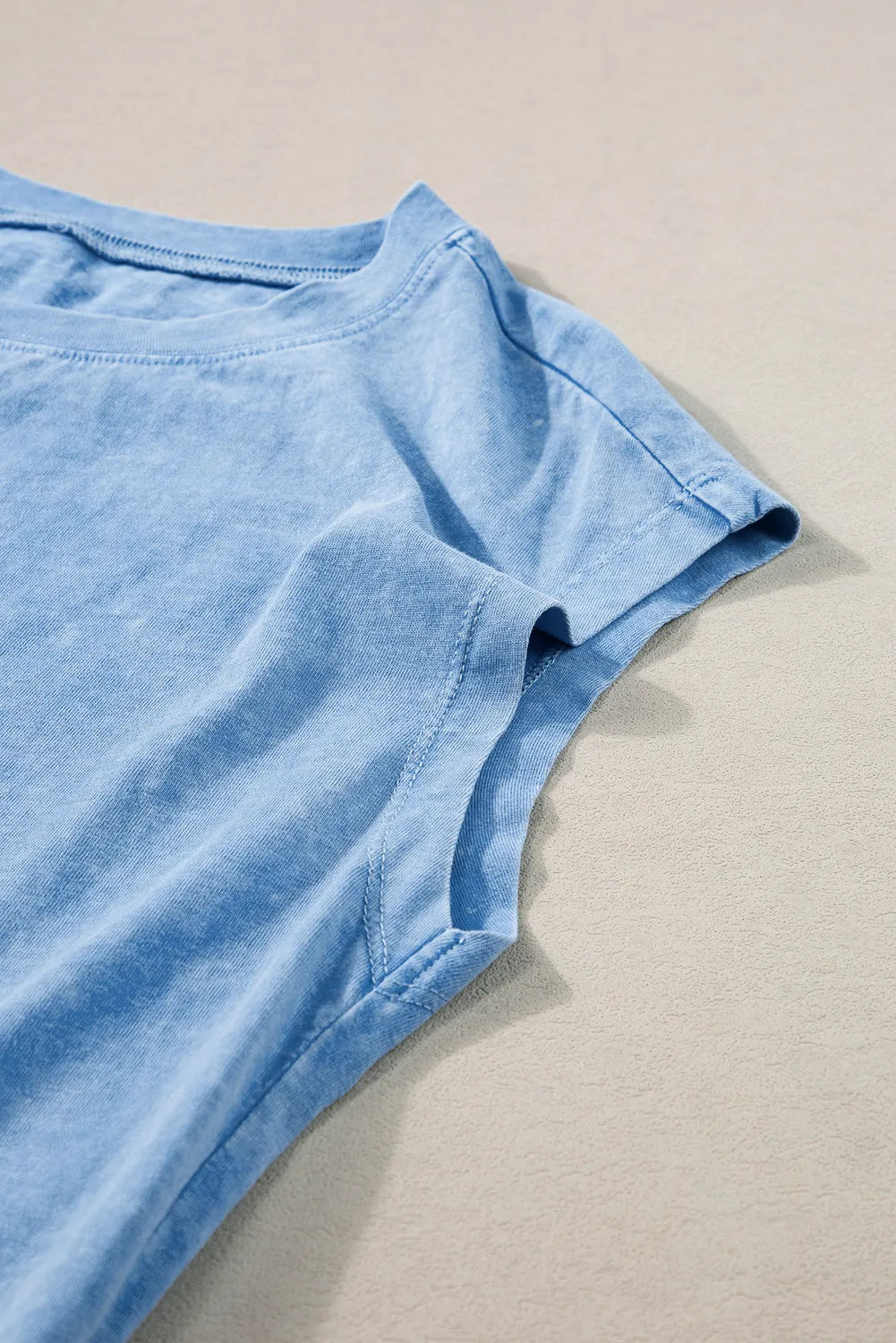 Hazel Blues® |  Round Neck Short Sleeve Top and Shorts Set
