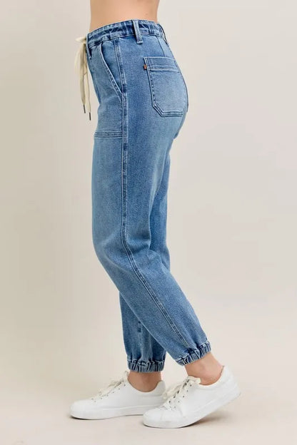 Hazel Blues® | Judy Blue High Waist Denim Jogger