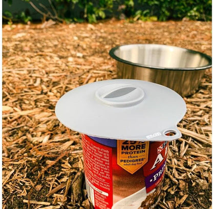 Dexas Flexible Suction Lid for Bowls and Containers, Stretch Silicone Seal, Leak-Resistant - Dog.Dog.Cat.