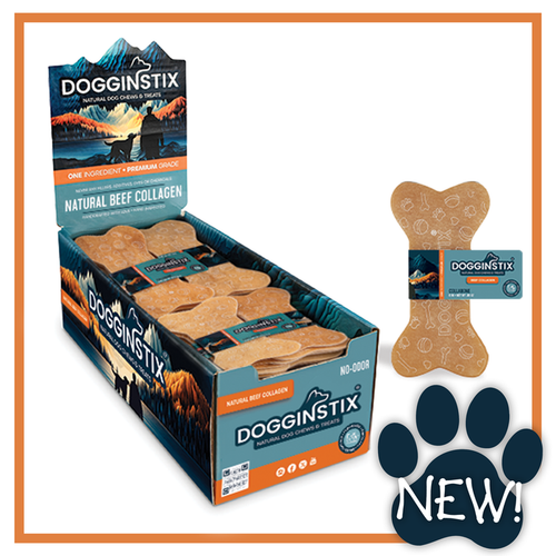 Dogginstix Beef Collagen Collabone 6" | Natural Dog Chew