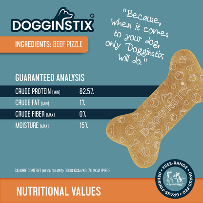 Dogginstix Beef Collagen Collabone 6" | Natural Dog Chew