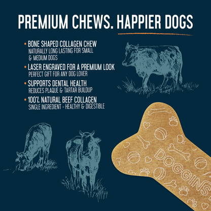 Dogginstix Beef Collagen Collabone 6" | Natural Dog Chew
