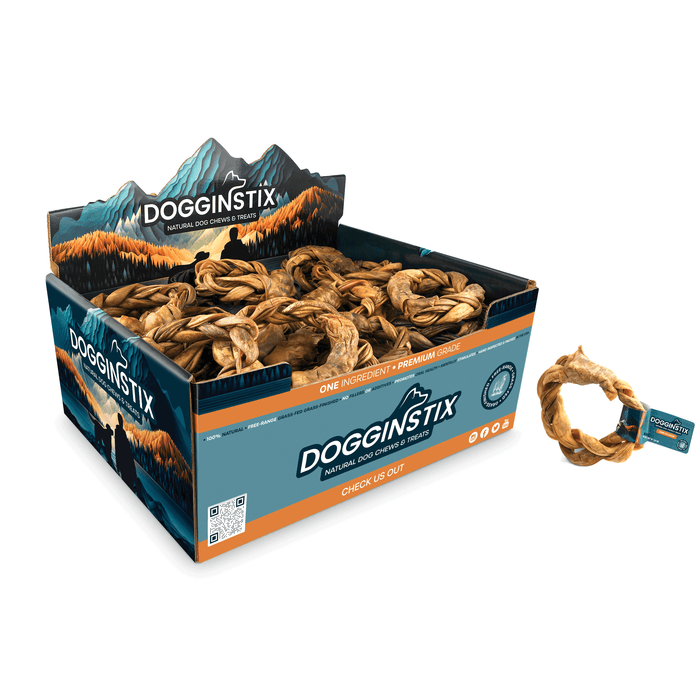 Dogginstix Lamb Collagen Ring 6.5" | Natural Joint Support Dog Chew