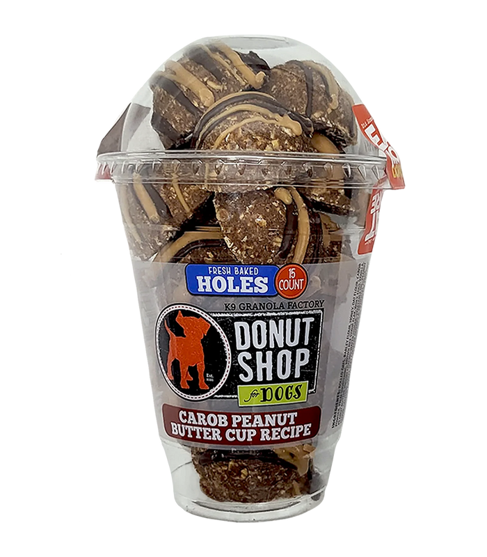 Donut Holes, Carob Peanut Butter Cup Recipe Dog Treats, 15ct - Dog.Dog.Cat.