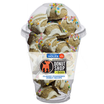 K9 Granola Factory - Donut Holes, Powdered Recipe Dog Treats, 15 ct - Case of 6 - Dog.Dog.Cat.