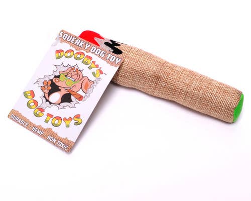 Dooby's Dog Toys - NEW!! Mini 6" Hemp Joint Dog Toy - Dog.Dog.Cat.