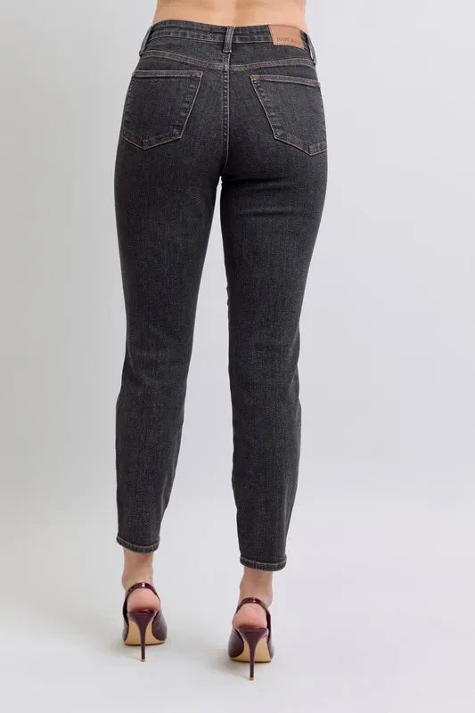 Hazel Blues® | Judy Blue Mid Rise Tummy Control Slim Jeans
