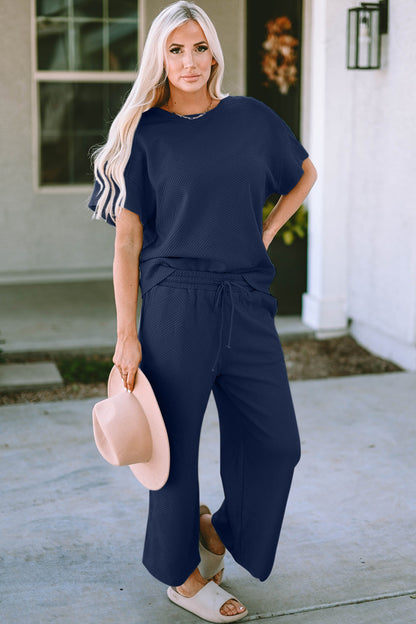 Hazel Blues® |  Short Sleeve Top and Pants Set