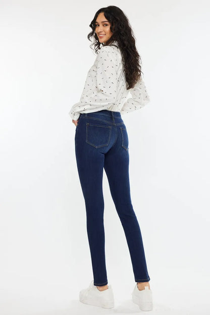 Hazel Blues® |  Kancan Mid Rise Super Skinny Jeans