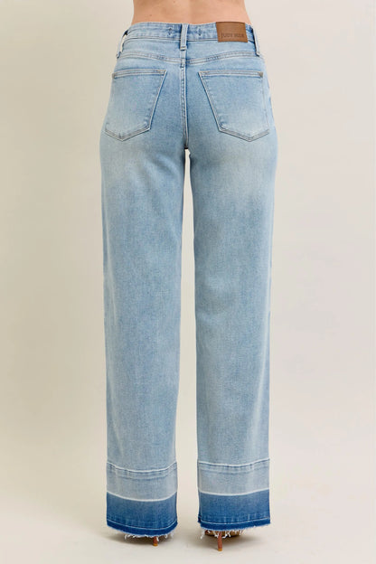 Hazel Blues® | Judy Blue Mr Release Hem Wide Leg Jeans