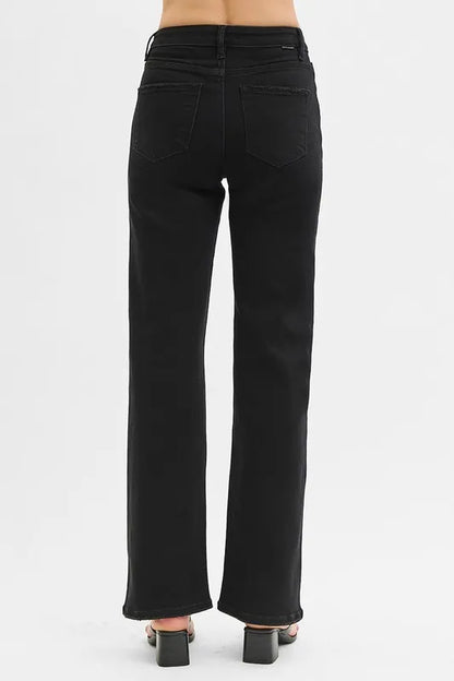 Hazel Blues® |  RISEN High Rise Wide Jeans