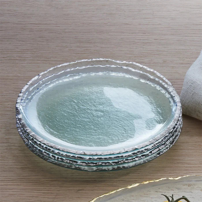 EDGEY SALAD PLATE IN PLATINUM