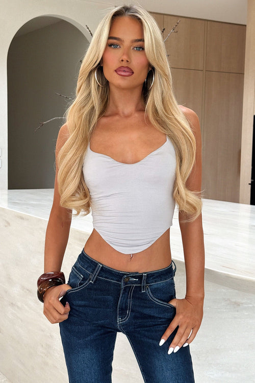 Eryn Crop - Grey