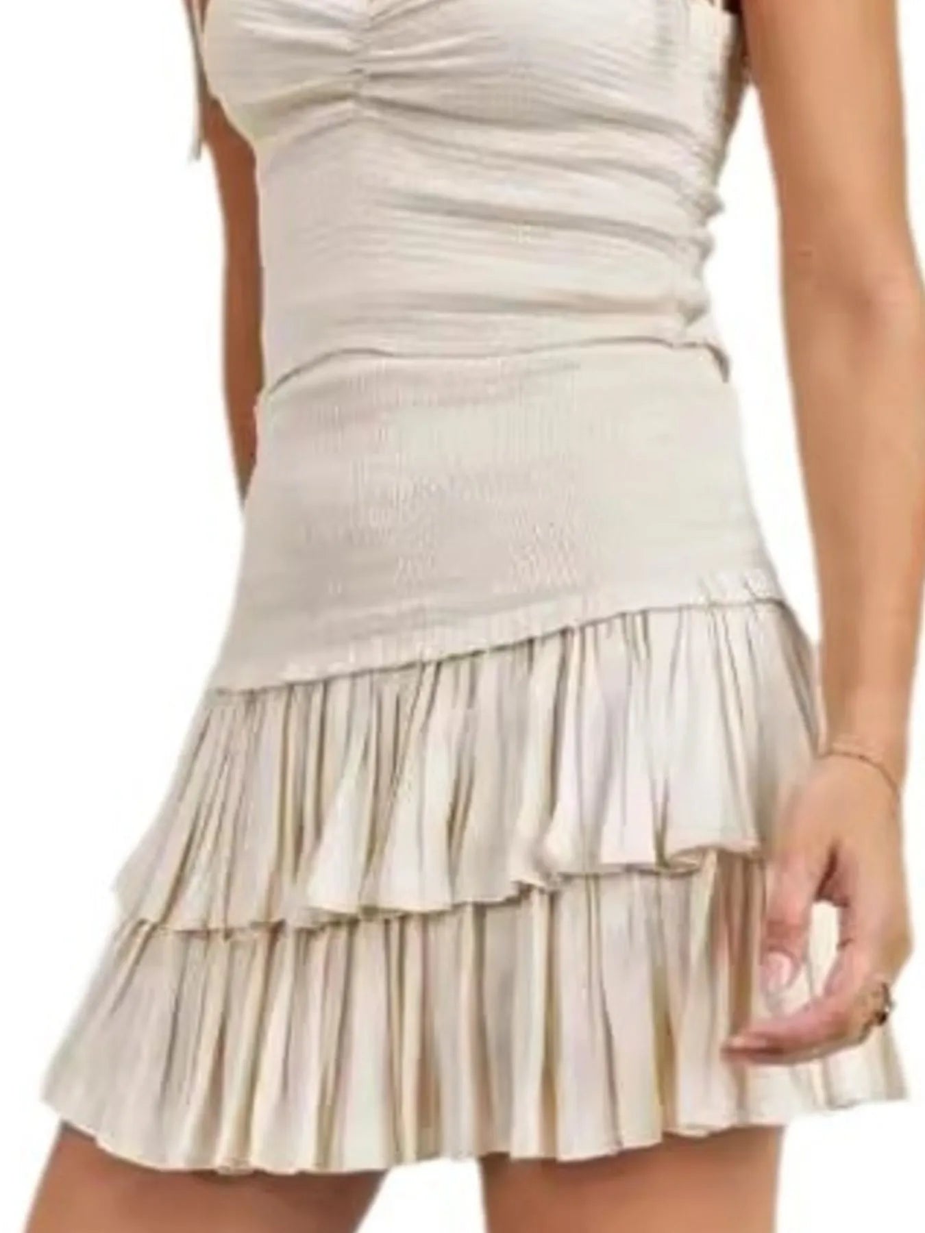 Hazel Blues® |  Sweetheart Neck Cami and Skirt Set