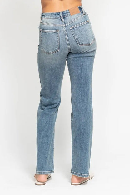 Hazel Blues® | Judy Blue High Waist Distressed Dad Jean