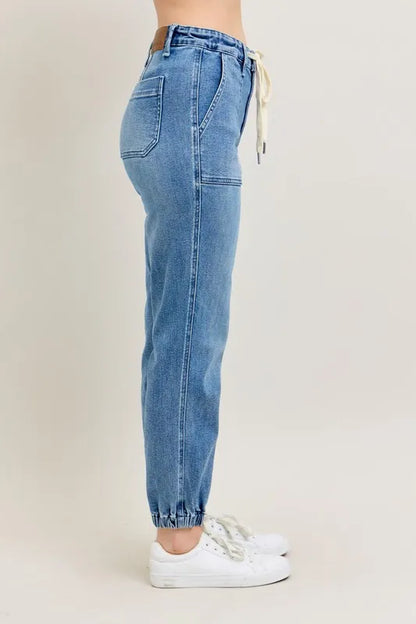 Hazel Blues® | Judy Blue High Waist Denim Jogger