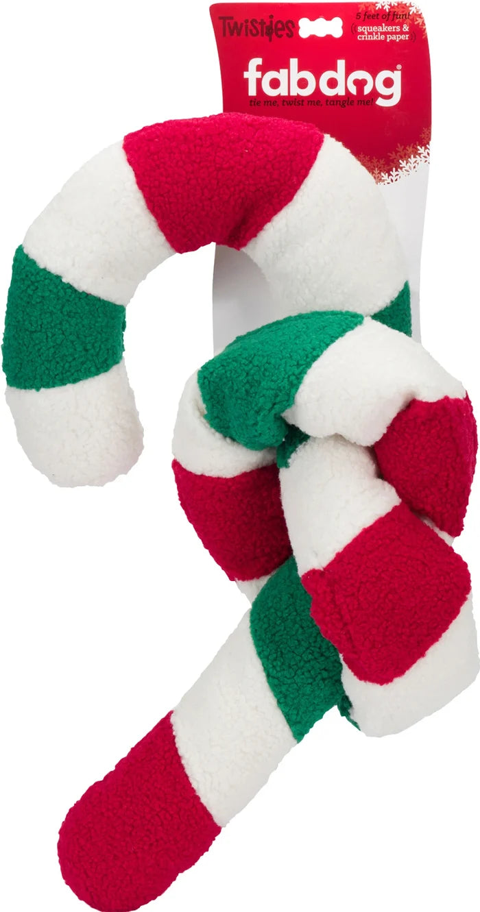 Fabdog Twisty Candy Cane - Dog.Dog.Cat.