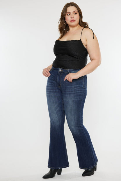 Hazel Blues® |  Kancan Mid Rise Slim Flare Jeans