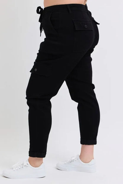 Hazel Blues® | Judy Blue High Waist Cargo Cuffed Jogger