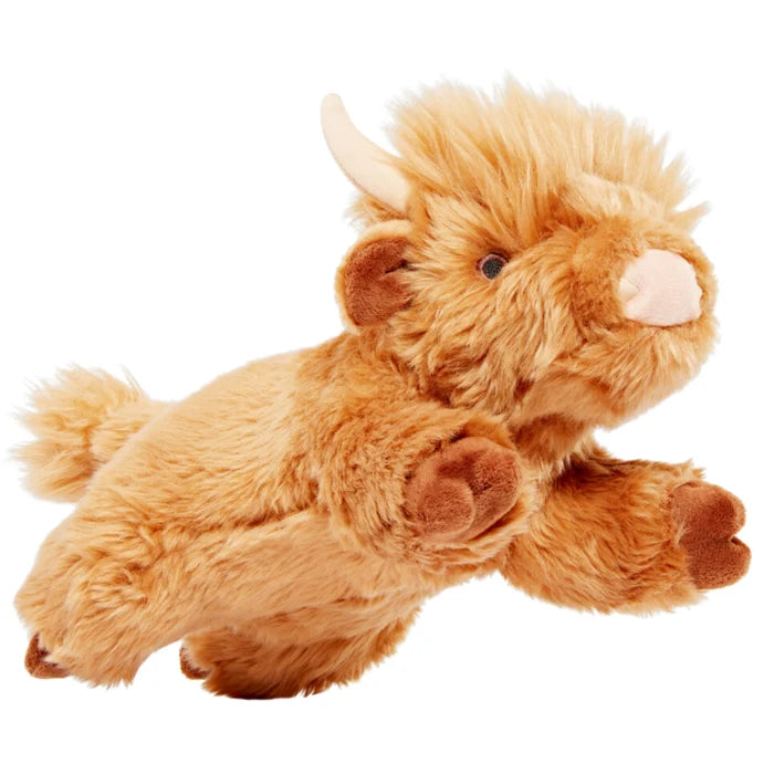 Fluff & Tuff Shaggy The Highland Cow Dog Toy