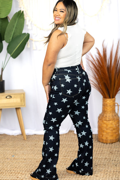 Hazel Blues® |  Judy Blue Freedom Stars Flares