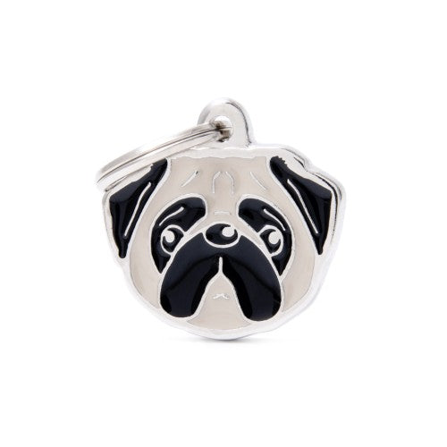 Friends Fawn Pug ID Tag - MyFamily - Dog.Dog.Cat.
