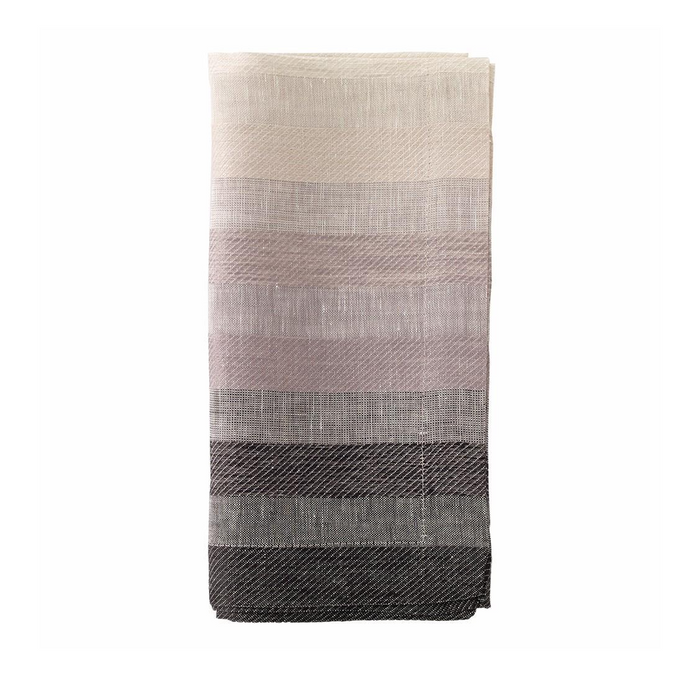 GRADIENT STRIPE NAPKIN IN BLACK