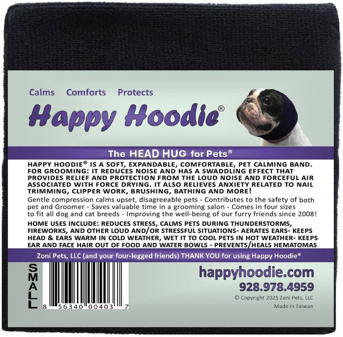 Pet Palette Distribution - Happy Hoodie Small Black - Dog.Dog.Cat.