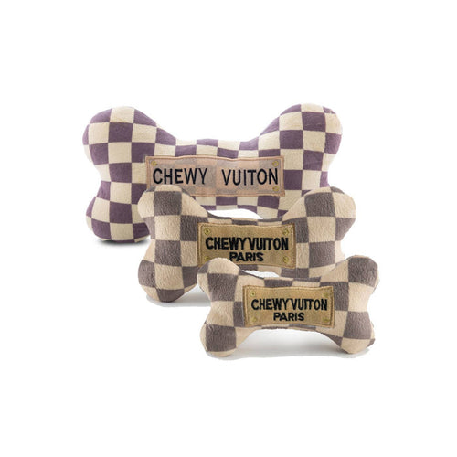 Haute Diggity Dog Chewy Vuiton Bones Squeaker Dog Toy - Dog.Dog.Cat.