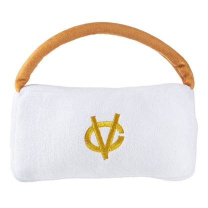 Haute Diggity Dog - White Chewy Vuiton Purses Squeaker Dog Toy - Dog.Dog.Cat.