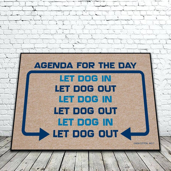 High Cotton Gifts - Agenda For Day Mat - Dog.Dog.Cat.
