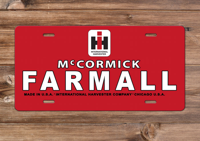 IH Farmall License Plate