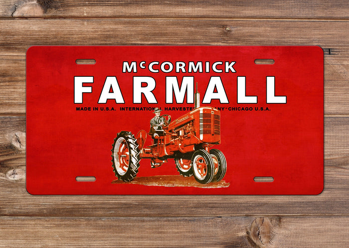 IH Farmall Super A Tractor License Plate