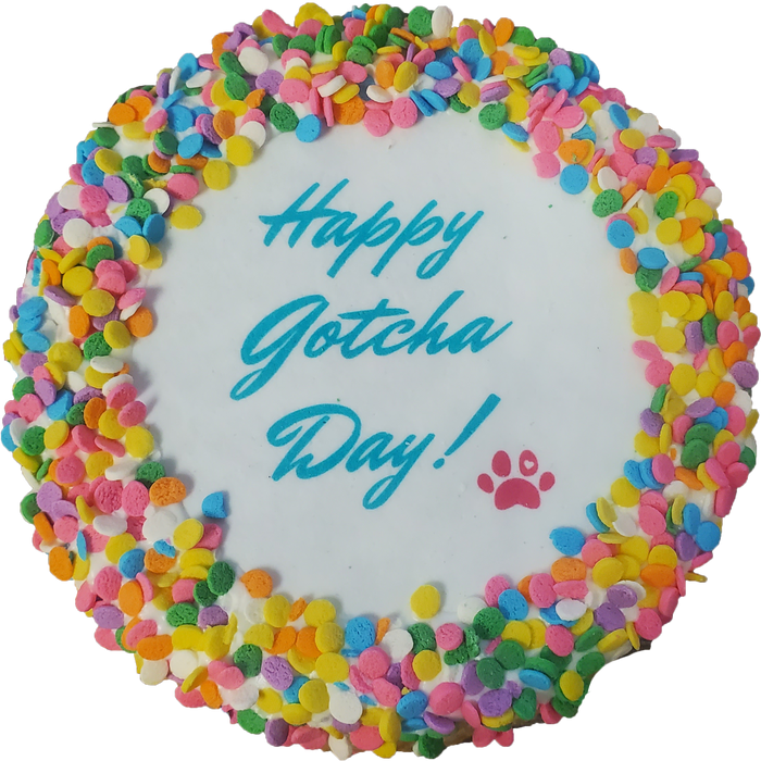 K9 Granola Factory - Donut Shop, Happy Gotcha Day Granola Cake Cake Dog Treat - Dog.Dog.Cat.