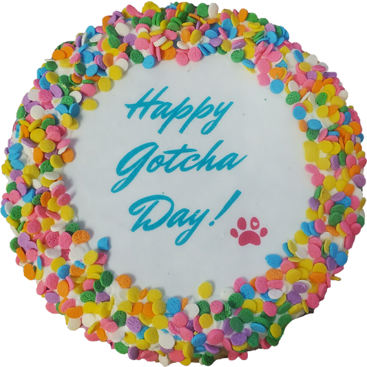 K9 Granola Factory - Donut Shop, Happy Gotcha Day Granola Cake Cake Dog Treat - Dog.Dog.Cat.