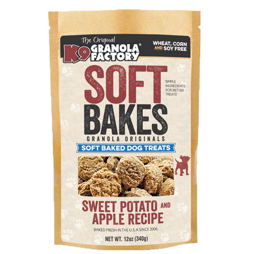 K9 Granola Factory Soft Bakes — Sweet Potato & Apple Dog Treats