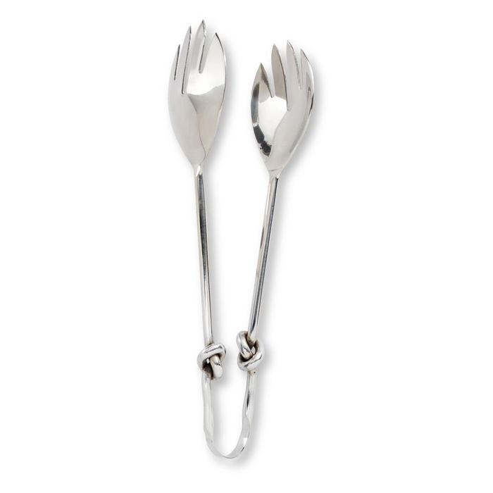KNOT HANDLE SALAD TONGS