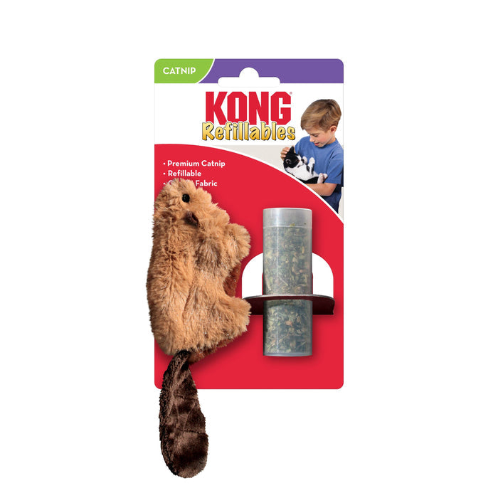 Pet Palette Distribution - KONG® Refillables Beaver Cat Toy - Dog.Dog.Cat.