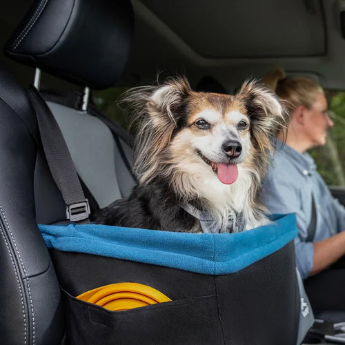 Kurgo Rover Booster Seat - Elevated Dog Car Seat for Small Dogs Up to 30 lbs - Dog.Dog.Cat.