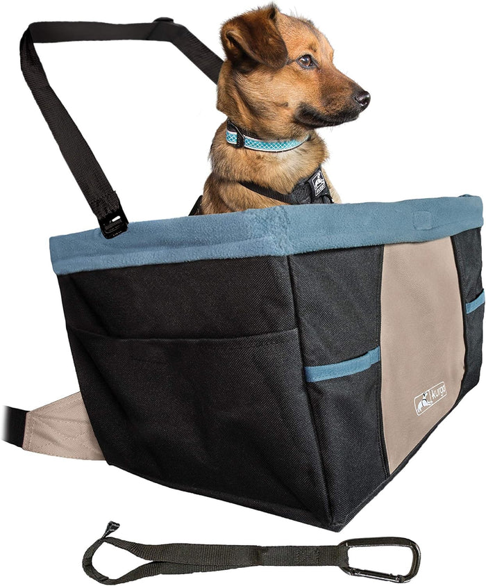 Kurgo Rover Booster Seat - Elevated Dog Car Seat for Small Dogs Up to 30 lbs - Dog.Dog.Cat.