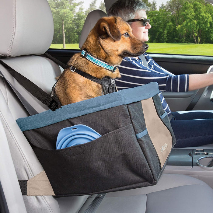 Kurgo Rover Booster Seat - Elevated Dog Car Seat for Small Dogs Up to 30 lbs - Dog.Dog.Cat.